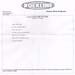 2009 Cue Sheet